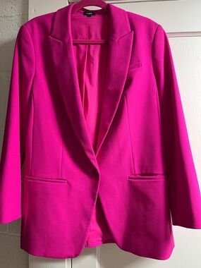 Express Editor Hot Pink Blazer sz L